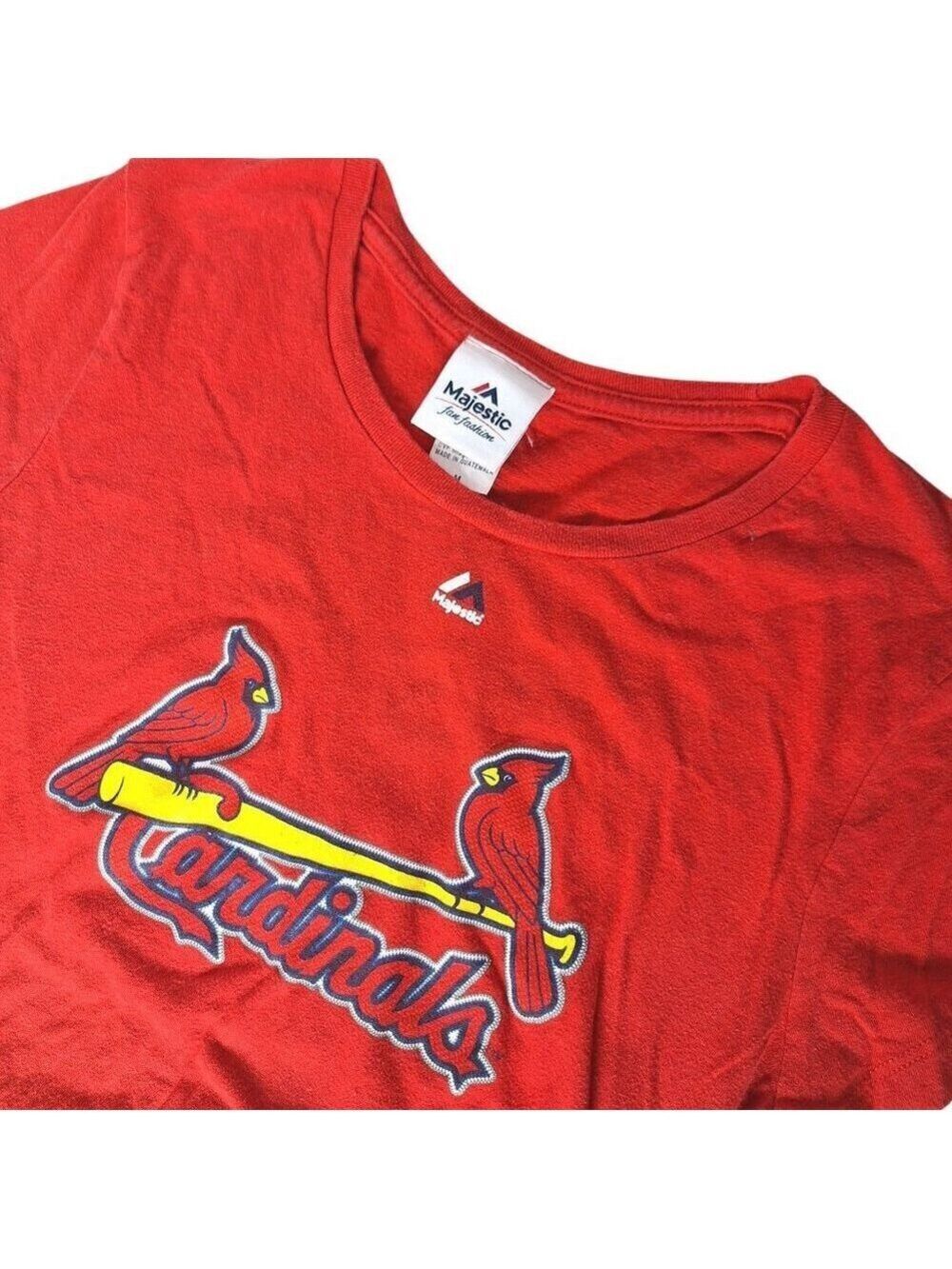 Majestic Women's STL Cardinals Carpenter 13 Red T-Shirt Medium